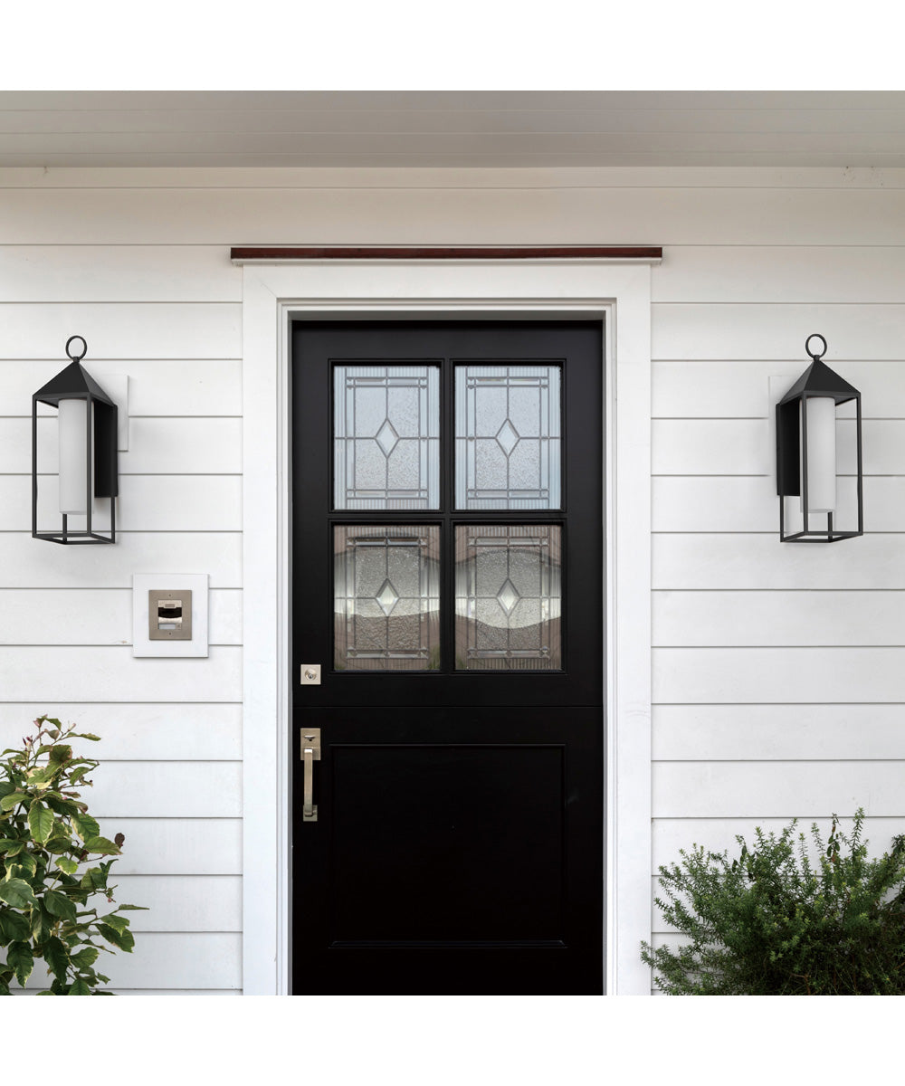 Aldous 1-Light Large Outdoor Sconce Black