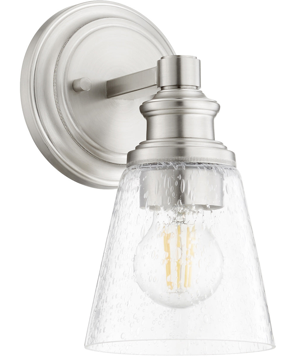 5"W Dunbar 1-light Wall Mount Light Fixture Satin Nickel