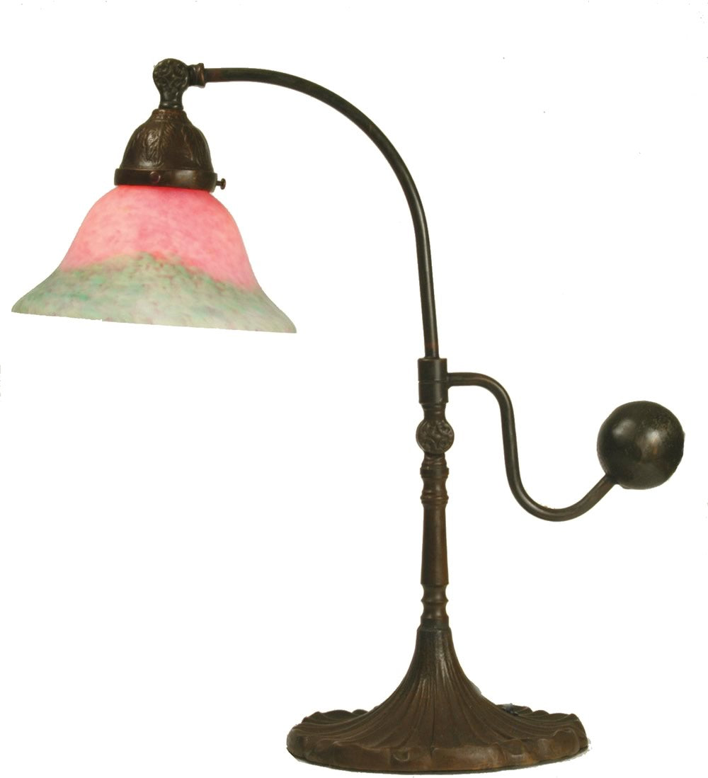 19"H Counter Balance Pink and Green Accent Lamp