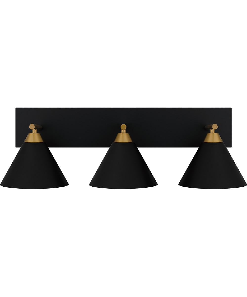 Mastro Large 3-light Bath Light Matte Black
