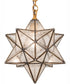 12" Wide Moravian Star Pendant
