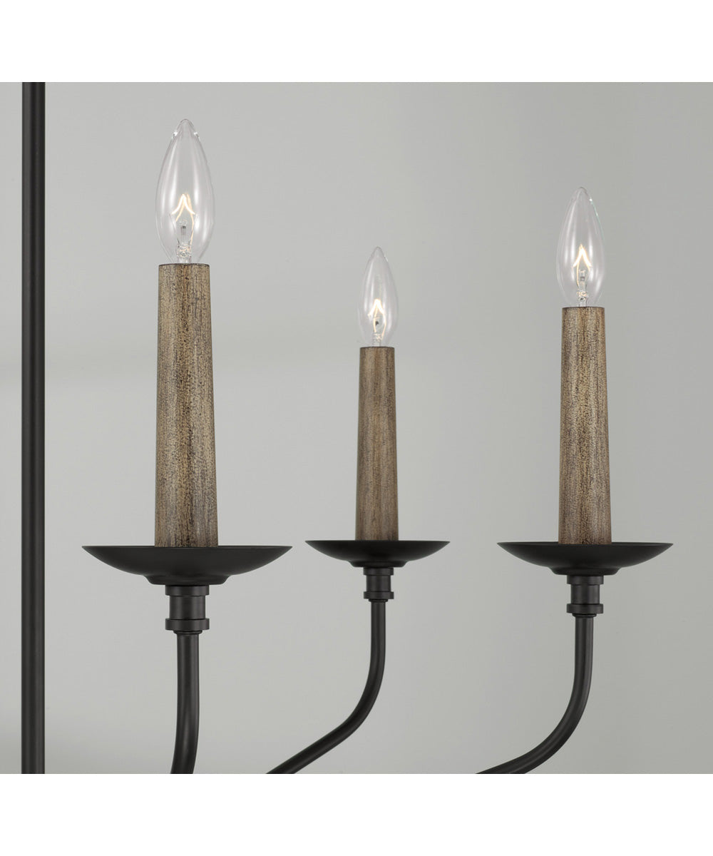 Wilder 6-Light Chandelier Matte Black