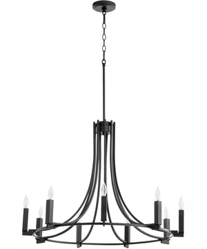 Olympus 9-light Chandelier Textured Black