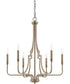 Dawson 6-Light Chandelier In Aged Brass