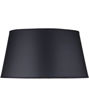 12x15x8 Black Opaque/Gold Foil Tapered Drum Hardback Lampshade