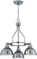 23"W Timarron 3-Light Down Chandelier Antique Nickel