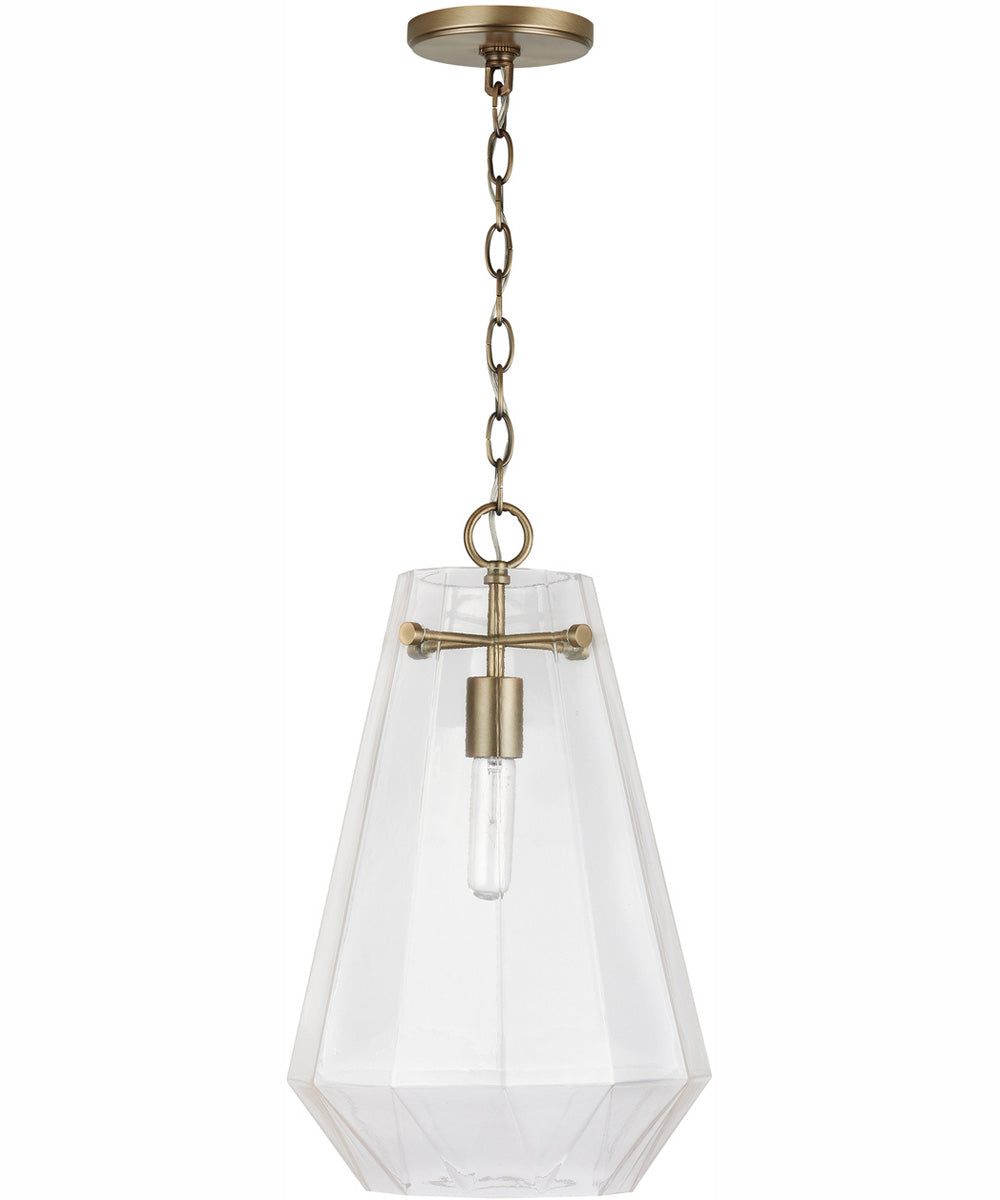 Lee 1-Light Pendant Aged Brass