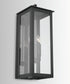 Hunt 4-Light Outdoor Wall Mount Rain or Shine - Black with Clear Glass