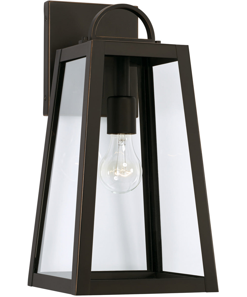 Leighton 1-Light Outdoor Wall-Lantern Rain or Shine - Oiled Bronze