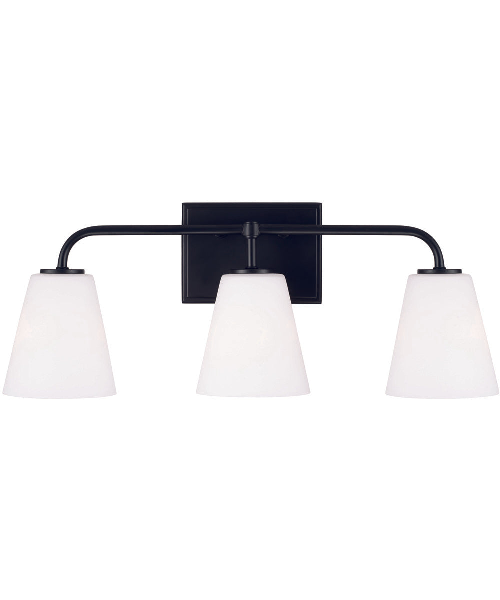 Brody 3-Light Vanity Matte Black