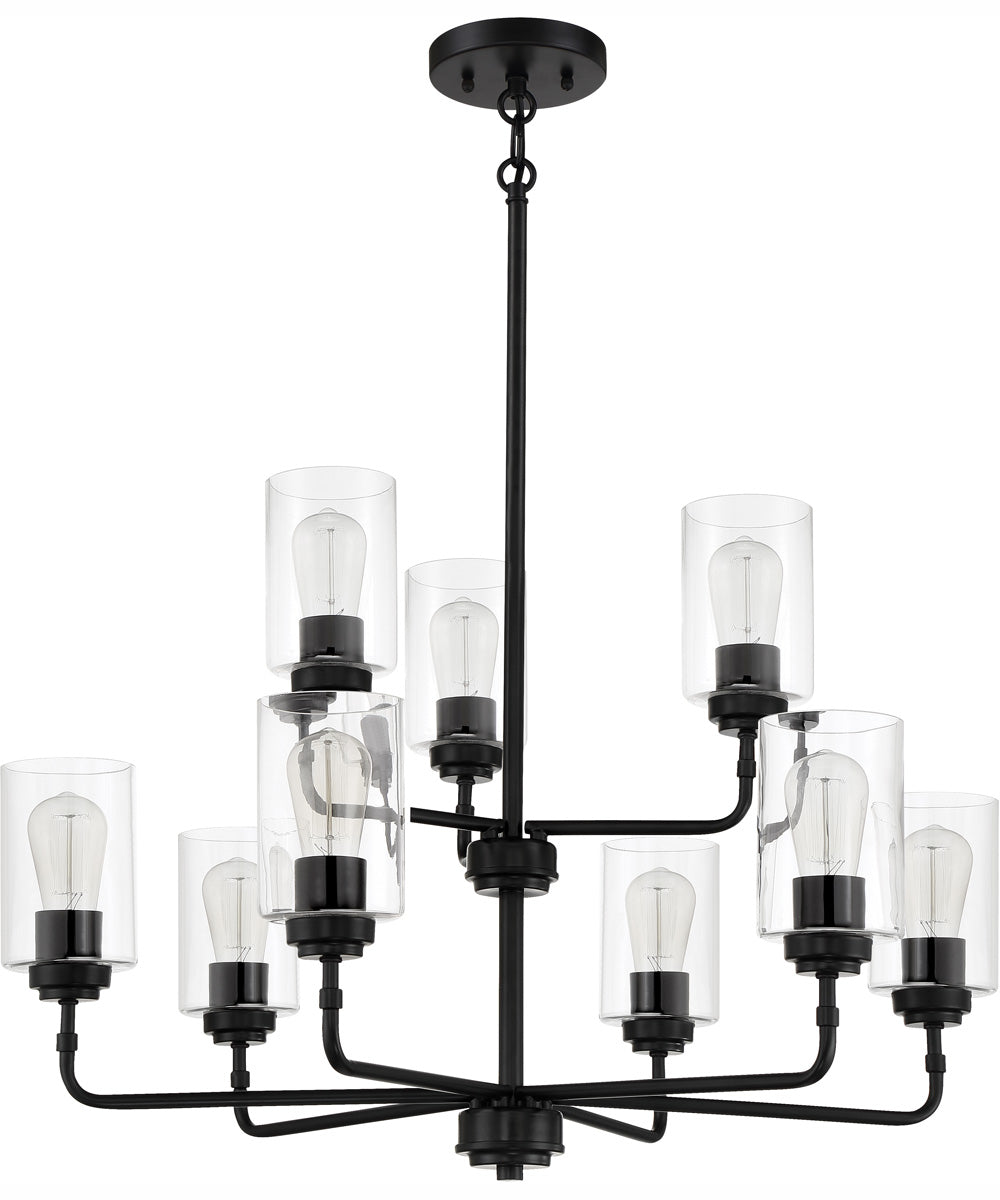 Stowe 9-Light Chandelier Flat Black