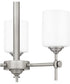 Aria 3-light Semi Flush Mount Antique Polished Nickel