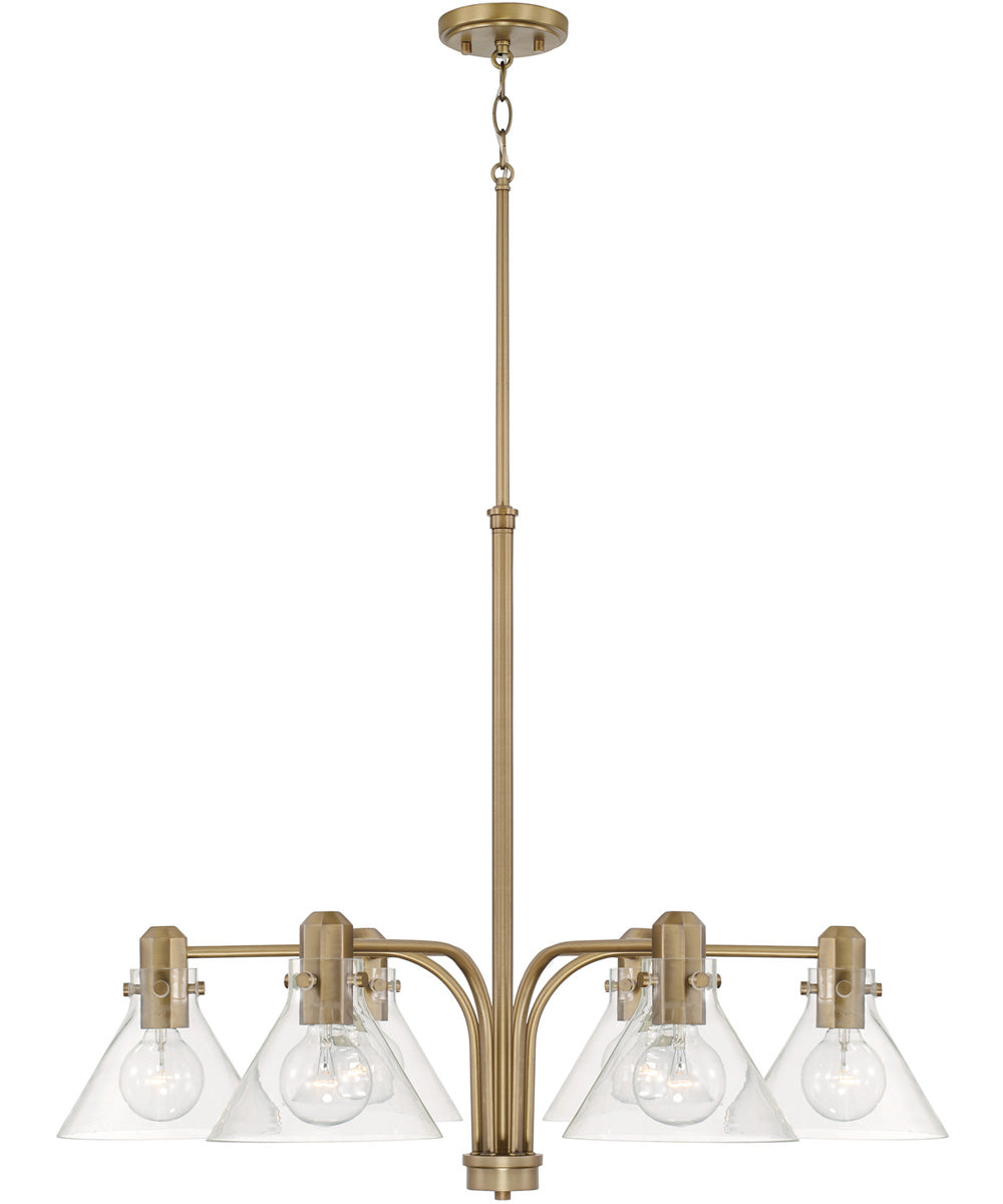 Greer 6-Light Chandelier Aged Brass