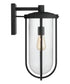 Corbin 1-Light Outdoor Wall Mount Rain or Shine - Black with Clear Glass
