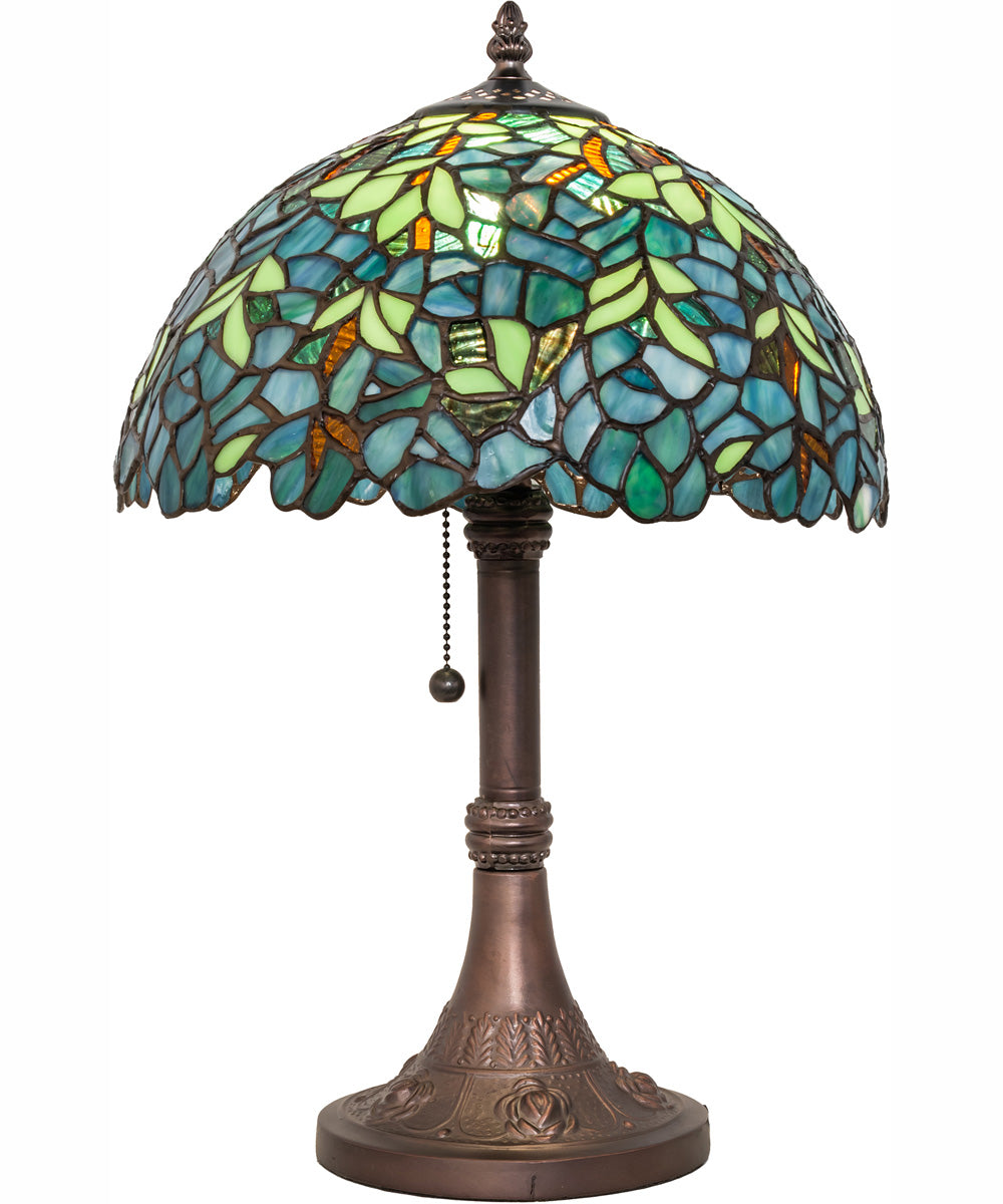17" High Nightfall Wisteria Table Lamp