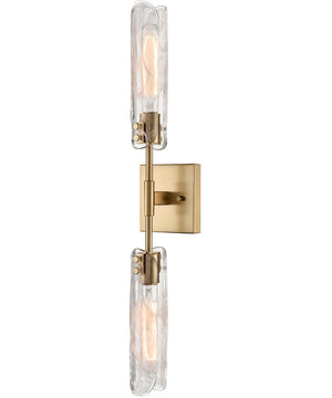 Potomac 28'' High 2-Light Sconce - Aged Brass
