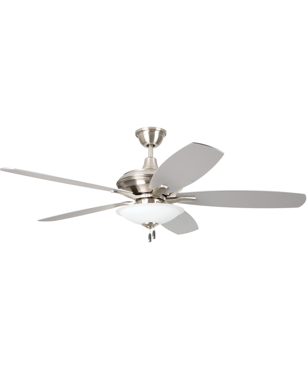 52" Jamison 1-Light LED Ceiling Fan (Blades Included) Brushed Polished Nickel