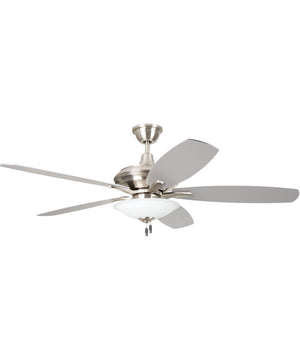 52" Jamison 1-Light LED Ceiling Fan (Blades Included) Brushed Polished Nickel