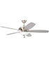 52" Jamison 1-Light LED Ceiling Fan (Blades Included) Brushed Polished Nickel