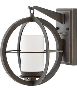 1-Light Small Outdoor Wall Mount Lantern in Oil Rubbed Bronze