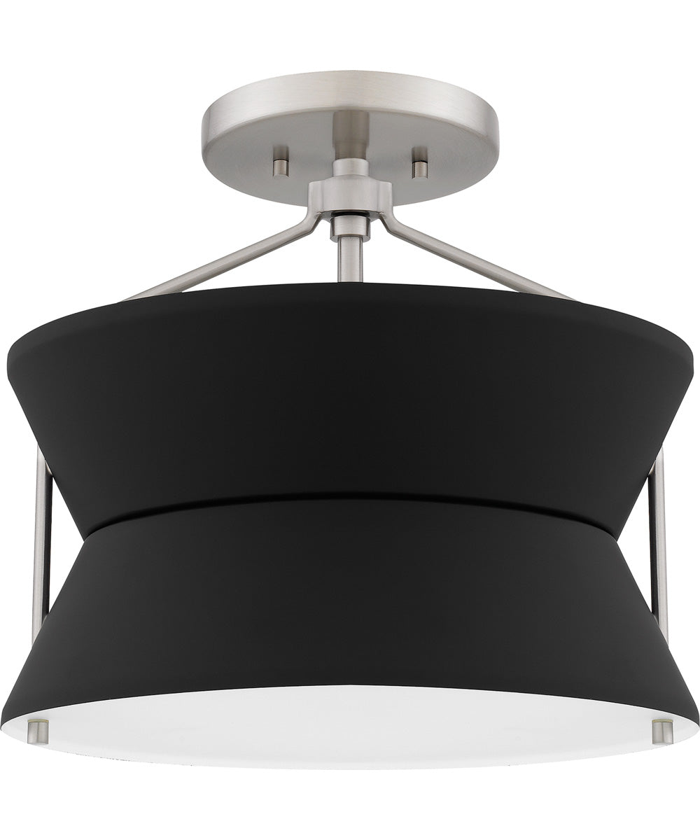 Quoizel Semi-Flush Mount Medium 2-light Semi Flush Mount Brushed Nickel