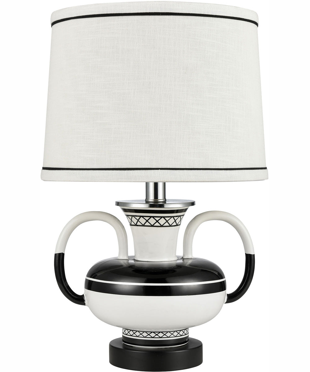 Luxor Gardens 18'' High 1-Light Table Lamp - White