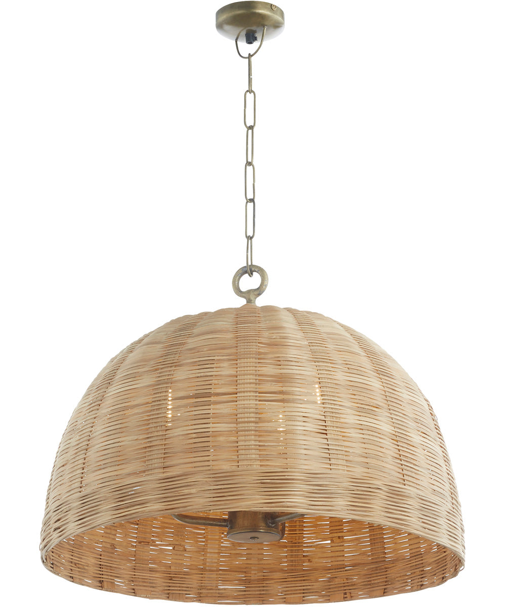 3-light Pendant Artisan Brass