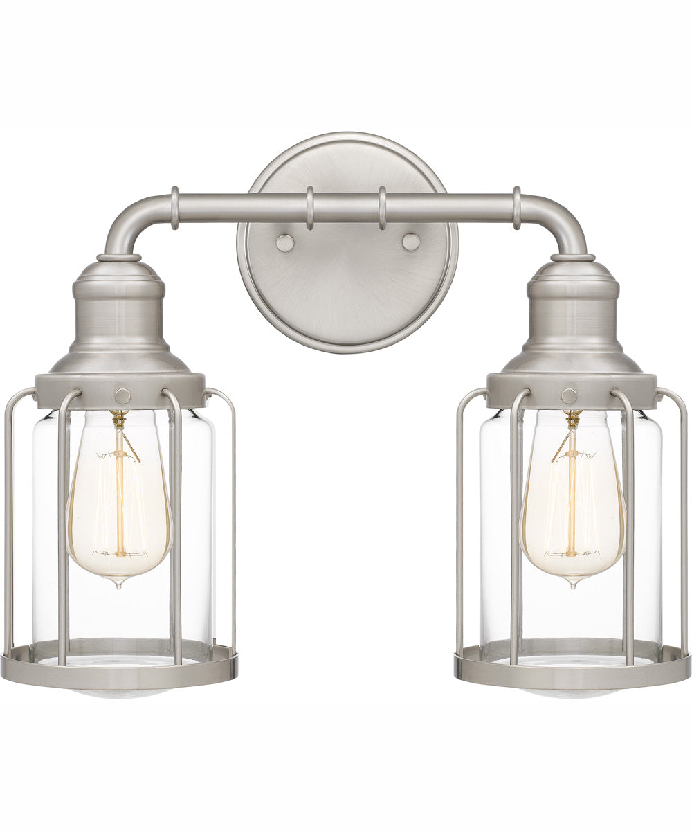 Ludlow Medium 2-light Bath Light Brushed Nickel