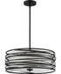 Spiral 3-light Pendant Mystic Black