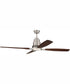 60" Ricasso 1-Light Ceiling Fan Brushed Polished Nickel