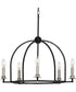 Seneca 5-Light Farmhouse Chandelier Light Matte Black