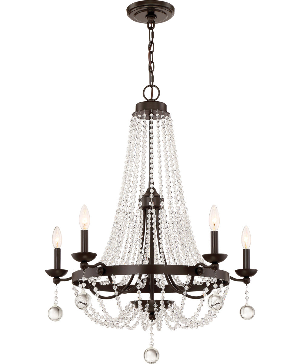 Livery 5-light Chandelier Western Bronze