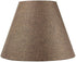 16"W x 12"H Hard Back Empire Lampshade - Chocolate Burlap