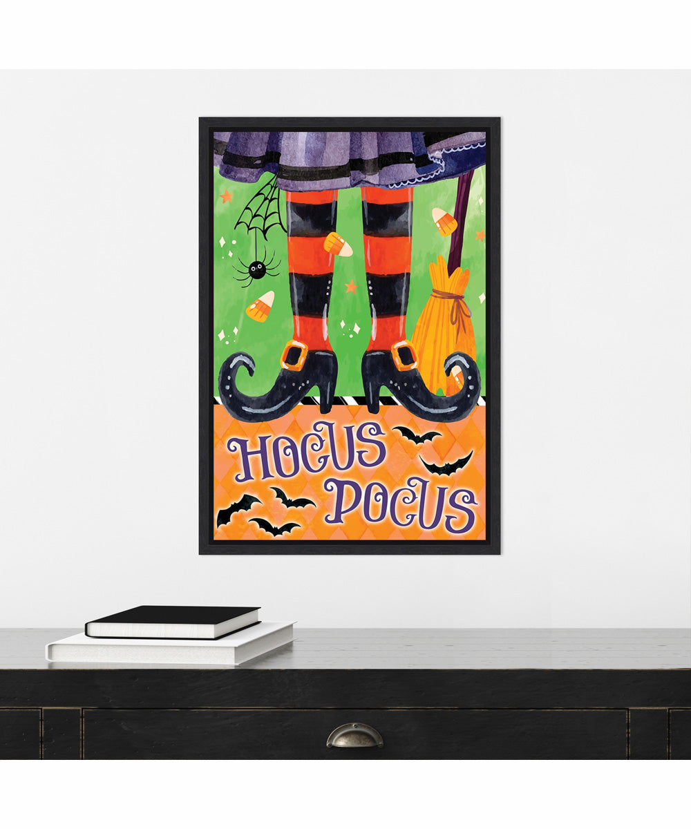 Framed Witchy Hocus Pocus by Art Nd Canvas Wall Art Print (16  W x 23  H), Sylvie Black Frame