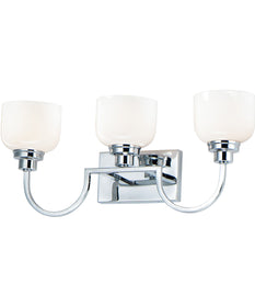 25"W Swale 3-Light Bath Vanity Polished Chrome