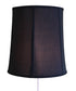 14"W Floating Shade Plug-In Wall Light Black Fabric with Gold Liner