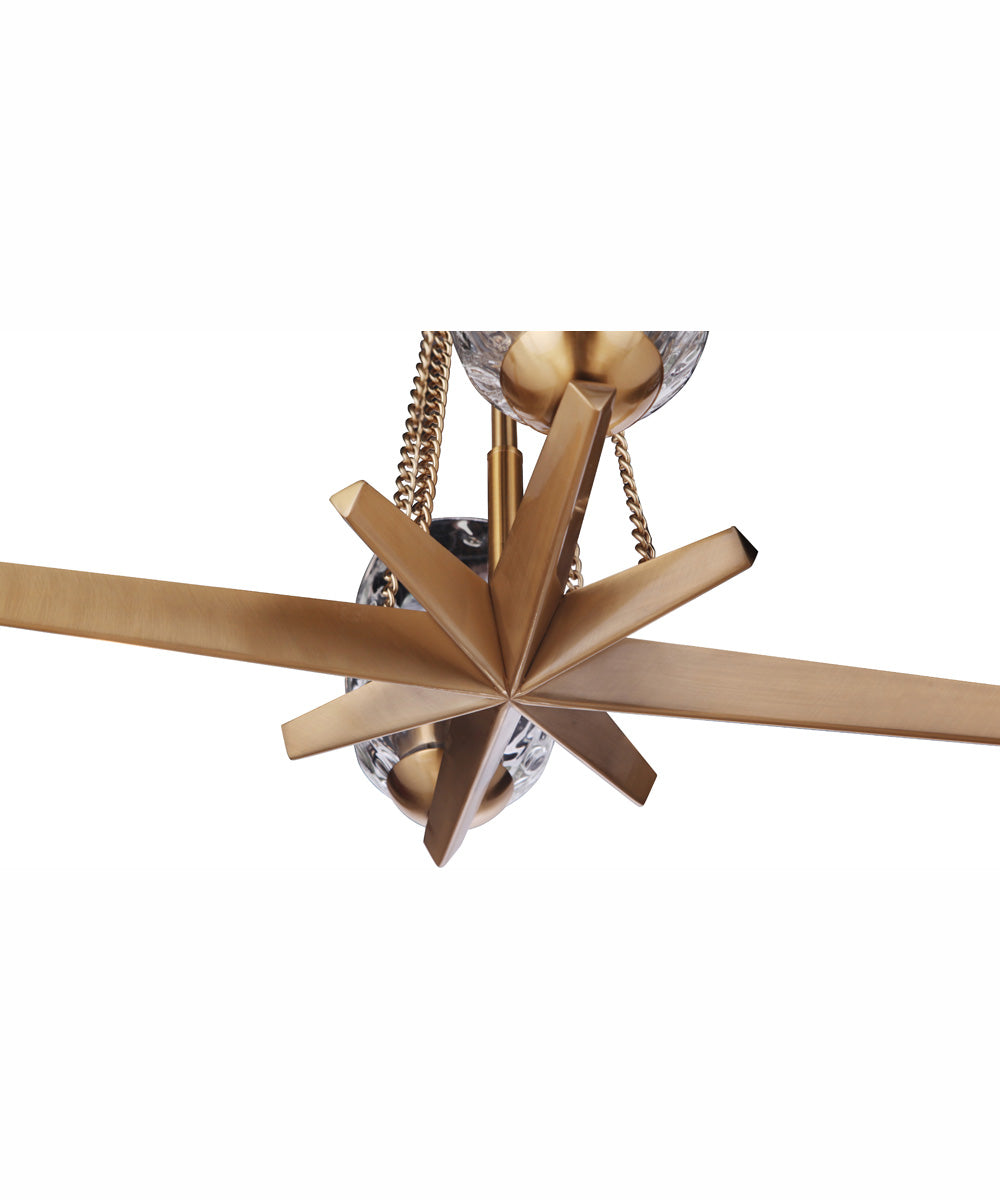 Guiding Star 4-Light Chandelier Satin Brass