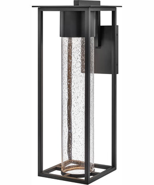 Coen Coastal Elements  1-Light Large Wall Mount Lantern in Black