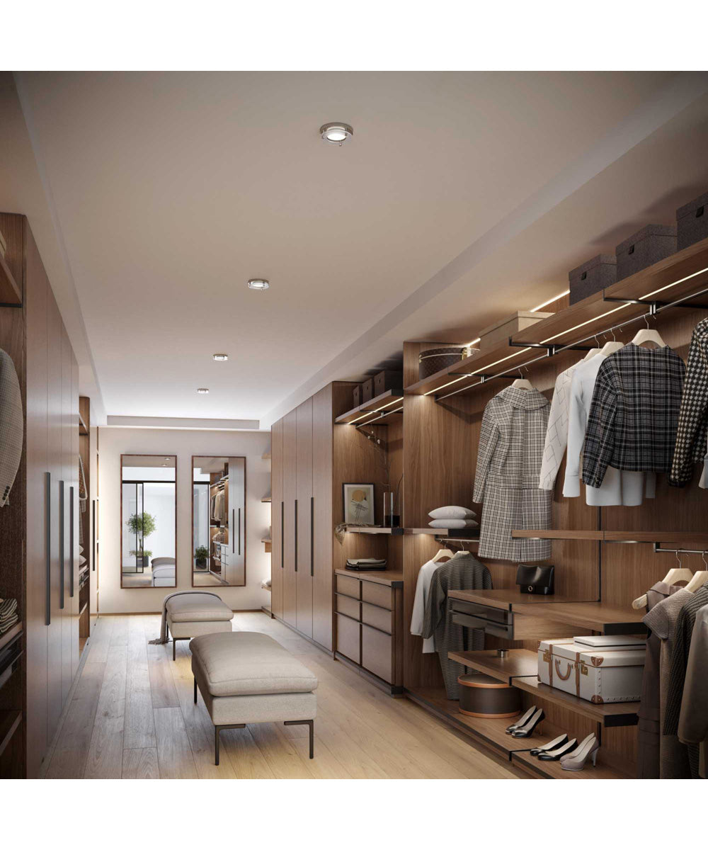 5-1/2" Round LED Surface Mount Brushed Nickel