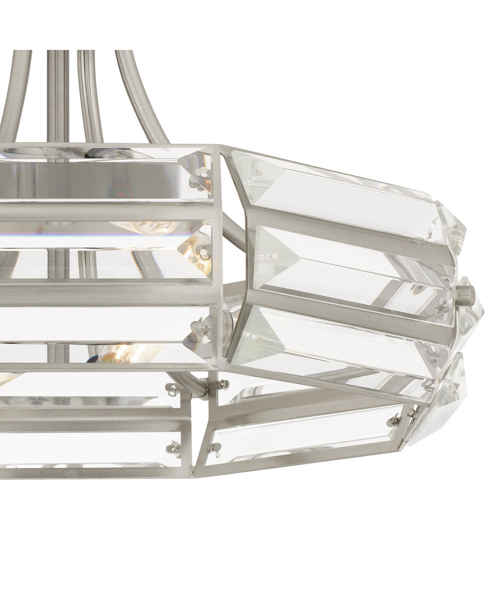 Quoizel Semi-Flush Mount Medium 4-light Semi Flush Mount Brushed Nickel