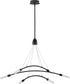 Kylo LED 6-Light Frosted Acrylic Modern Style Chandelier Light Matte Black