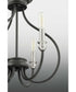 Whisp 4-Light Farmhouse Chandelier Light Graphite