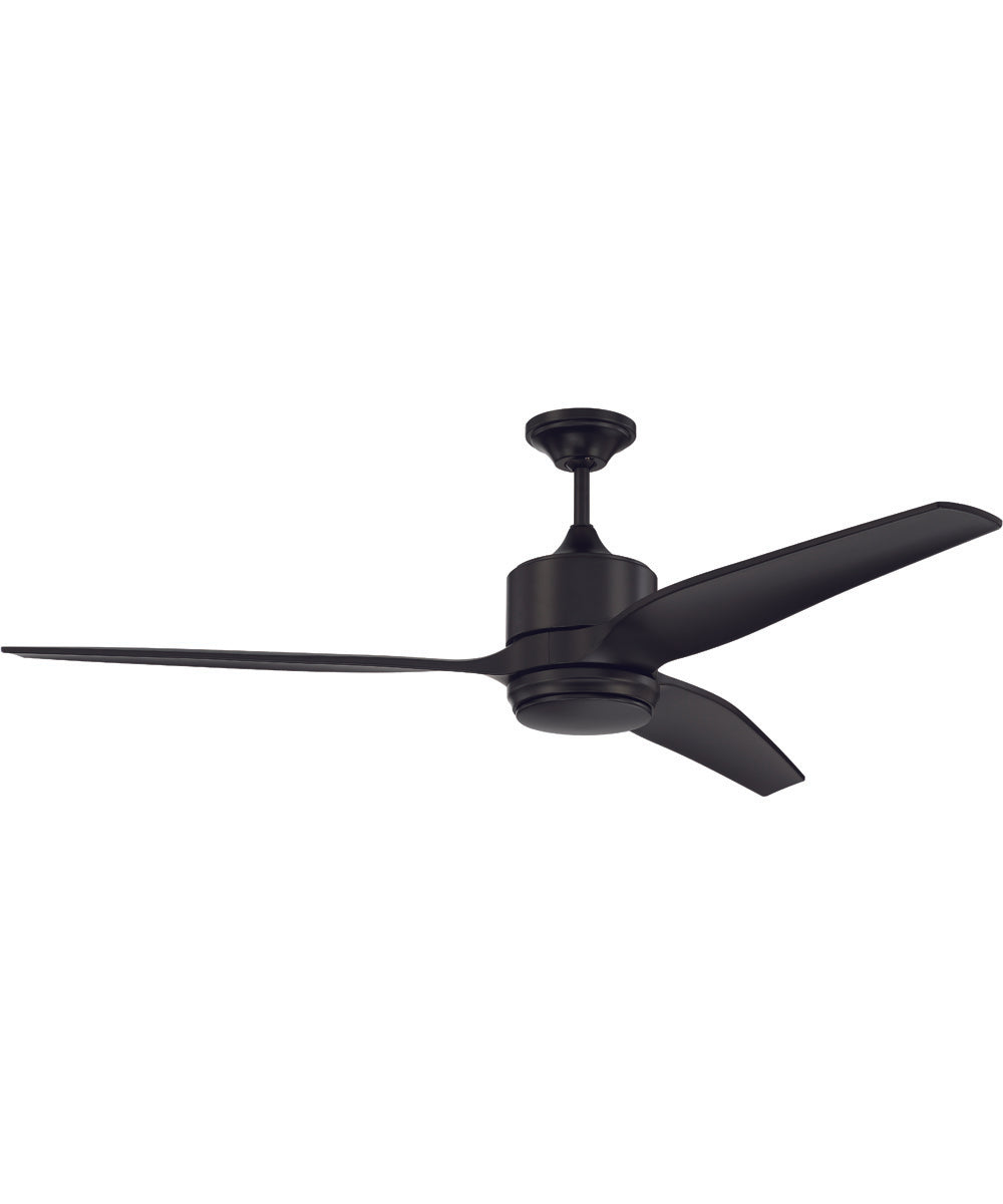 60" Mobi 1-Light Ceiling Fan Flat Black