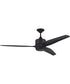 60" Mobi 1-Light Ceiling Fan Flat Black