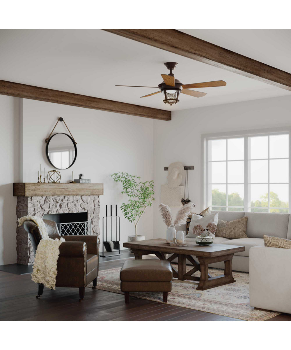 Smyrna Indoor/Outdoor 52" 5-Blade Ceiling Fan Antique Bronze