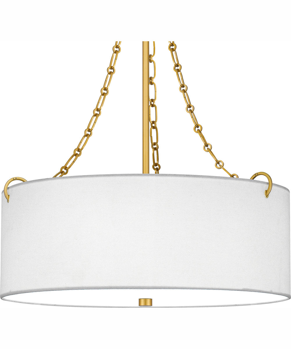 Quoizel Oversized Pendant 4-light Pendant Painted Brass
