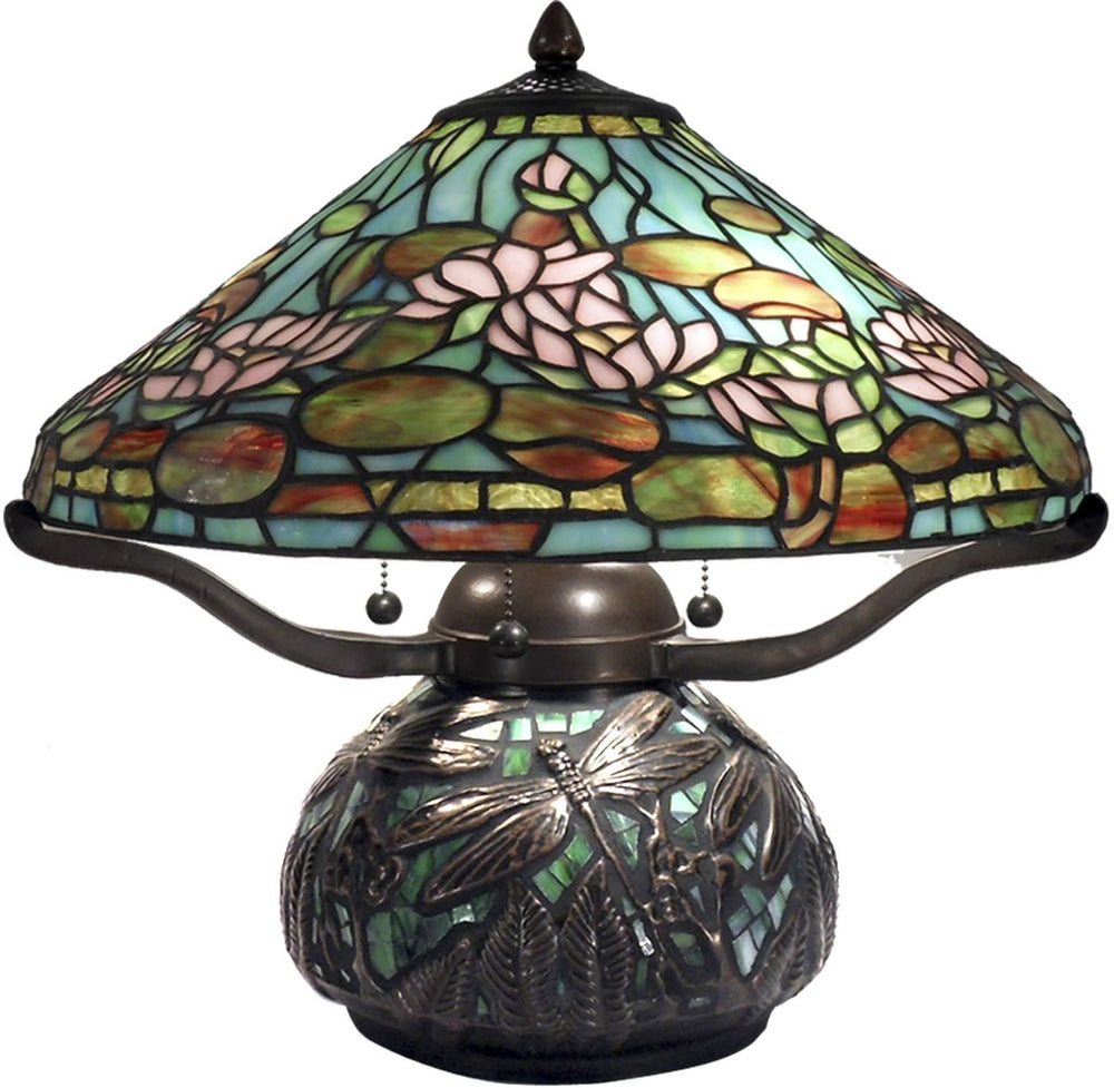 16"H Alcoba 3-Light Table Lamp Antique Bronze