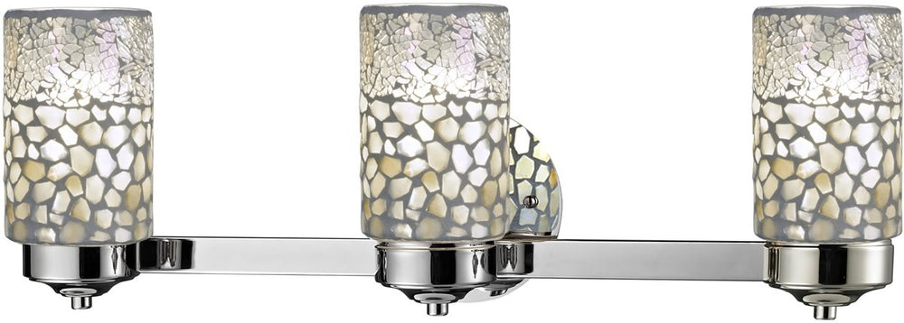 Dale Tiffany Alps 3-Light Bath Vanity Brushed Nickel TW12468