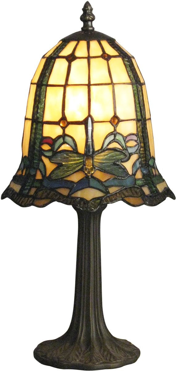 Dale Tiffany Cabrini 1-Light Table Lamp Antique Brass TT12231