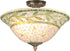 Dale Tiffany Cadena 3-Light Flush Mount Antique Brass  TH70655